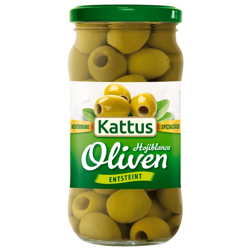 Kattus Grüne Oliven entsteint 160g